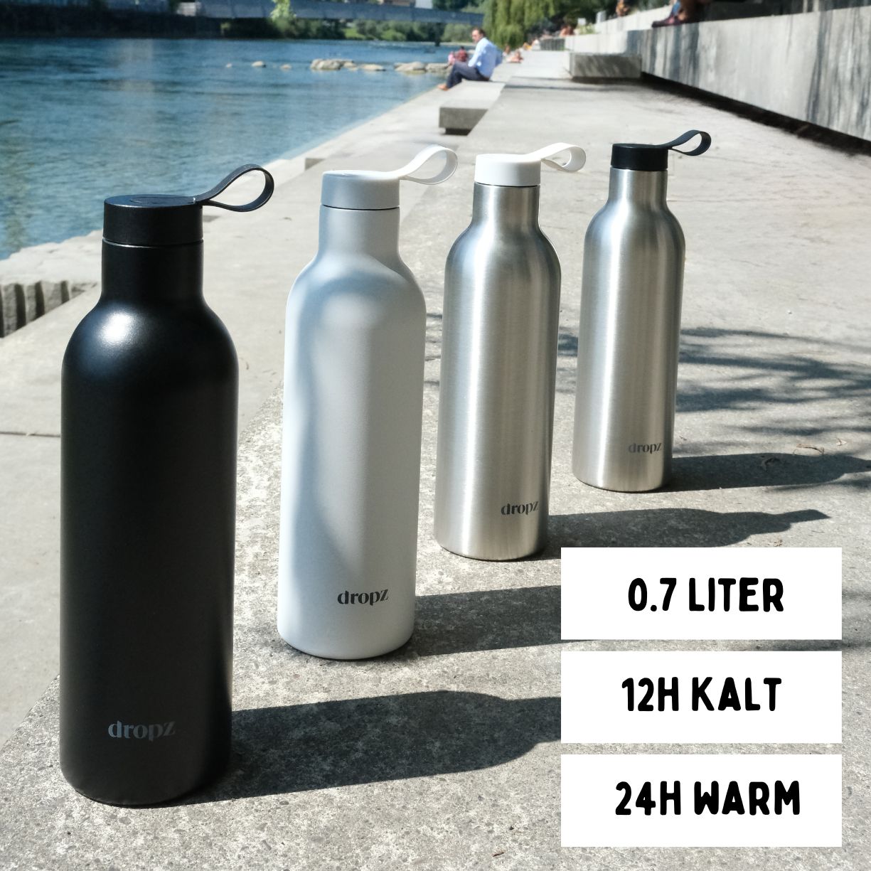 dropz bottle white - 0.7 L