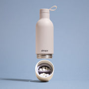 dropz bottle white - 0.5 L with storage compartment