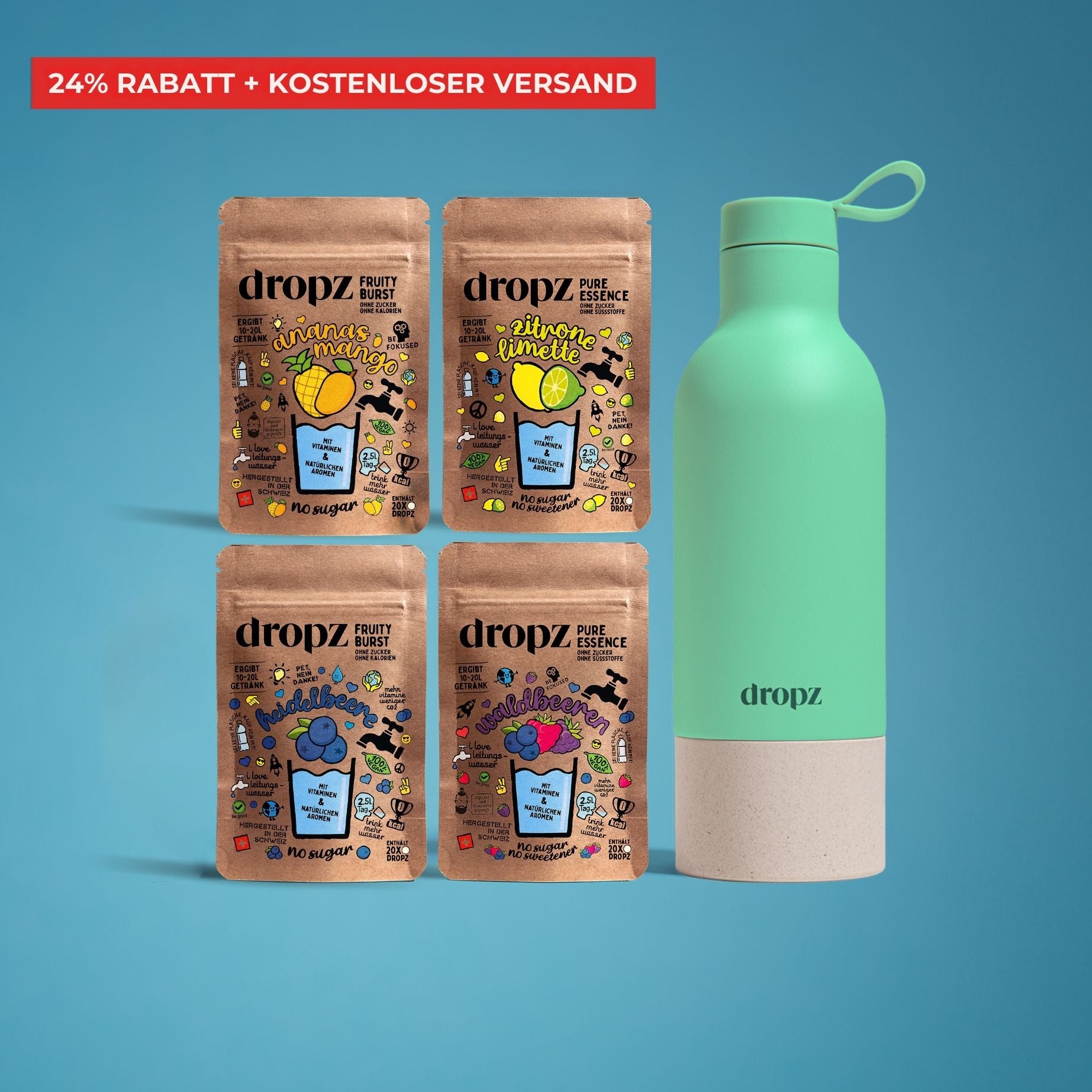 Starter sets - dropz + bottle of your choice