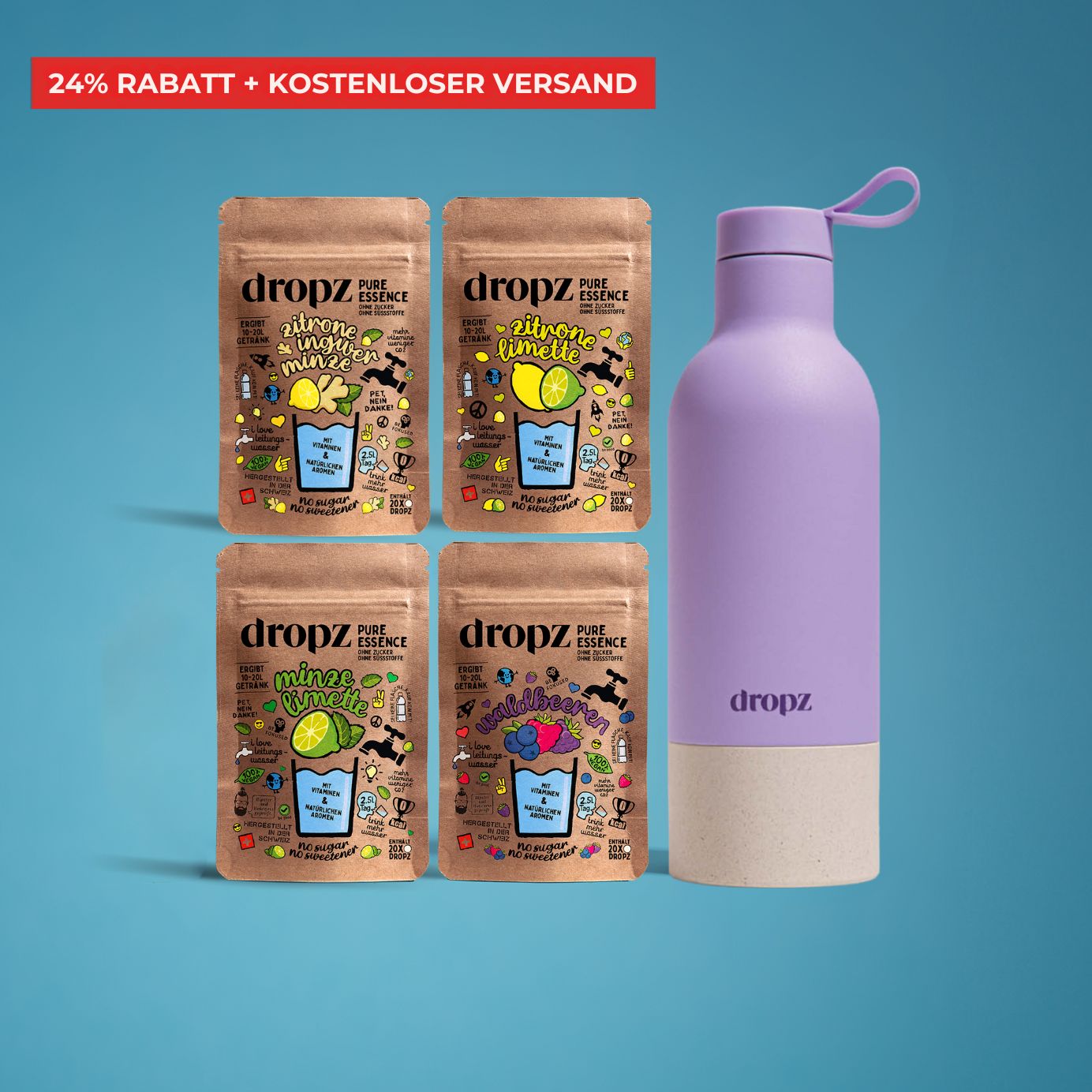 Starter sets - dropz + bottle of your choice