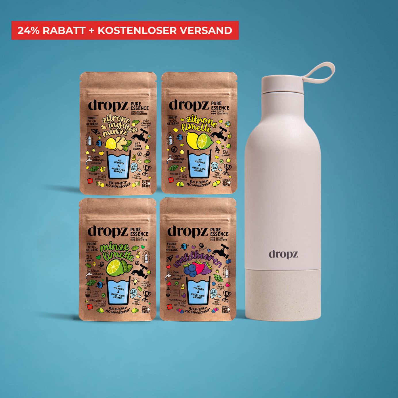 Starter sets - dropz + bottle of your choice