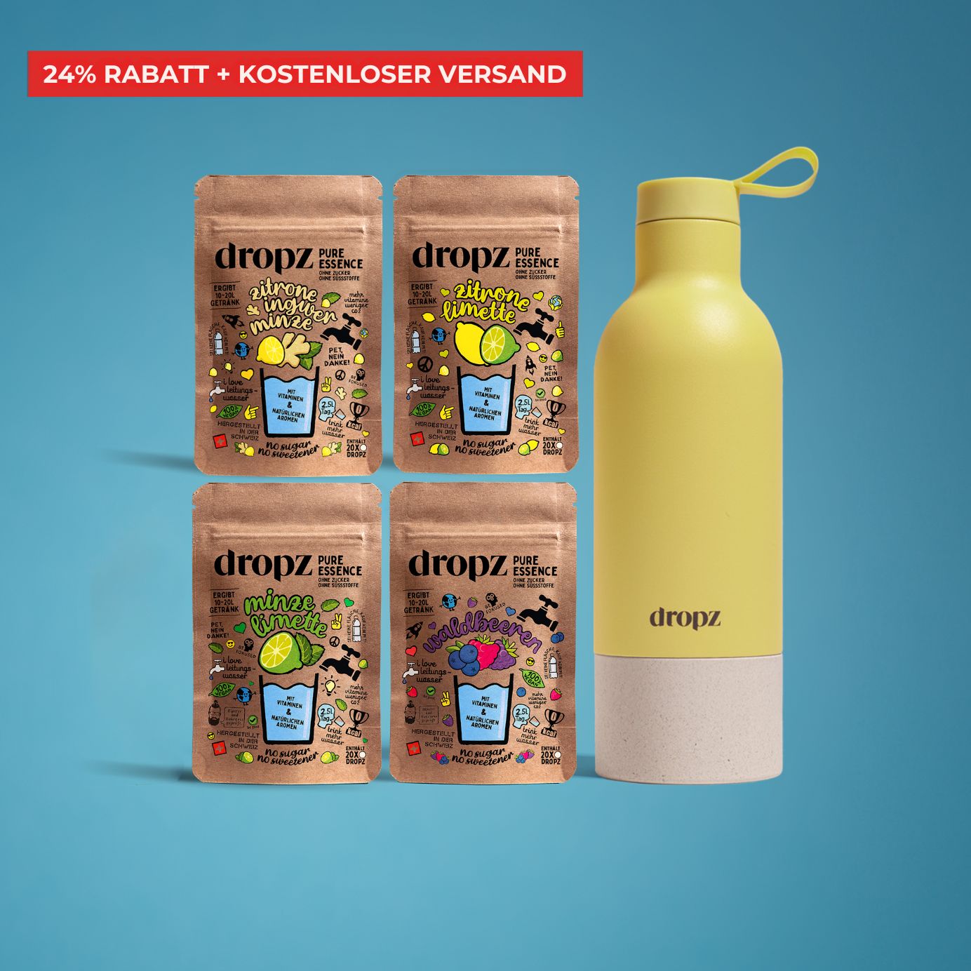 Starter sets - dropz + bottle of your choice