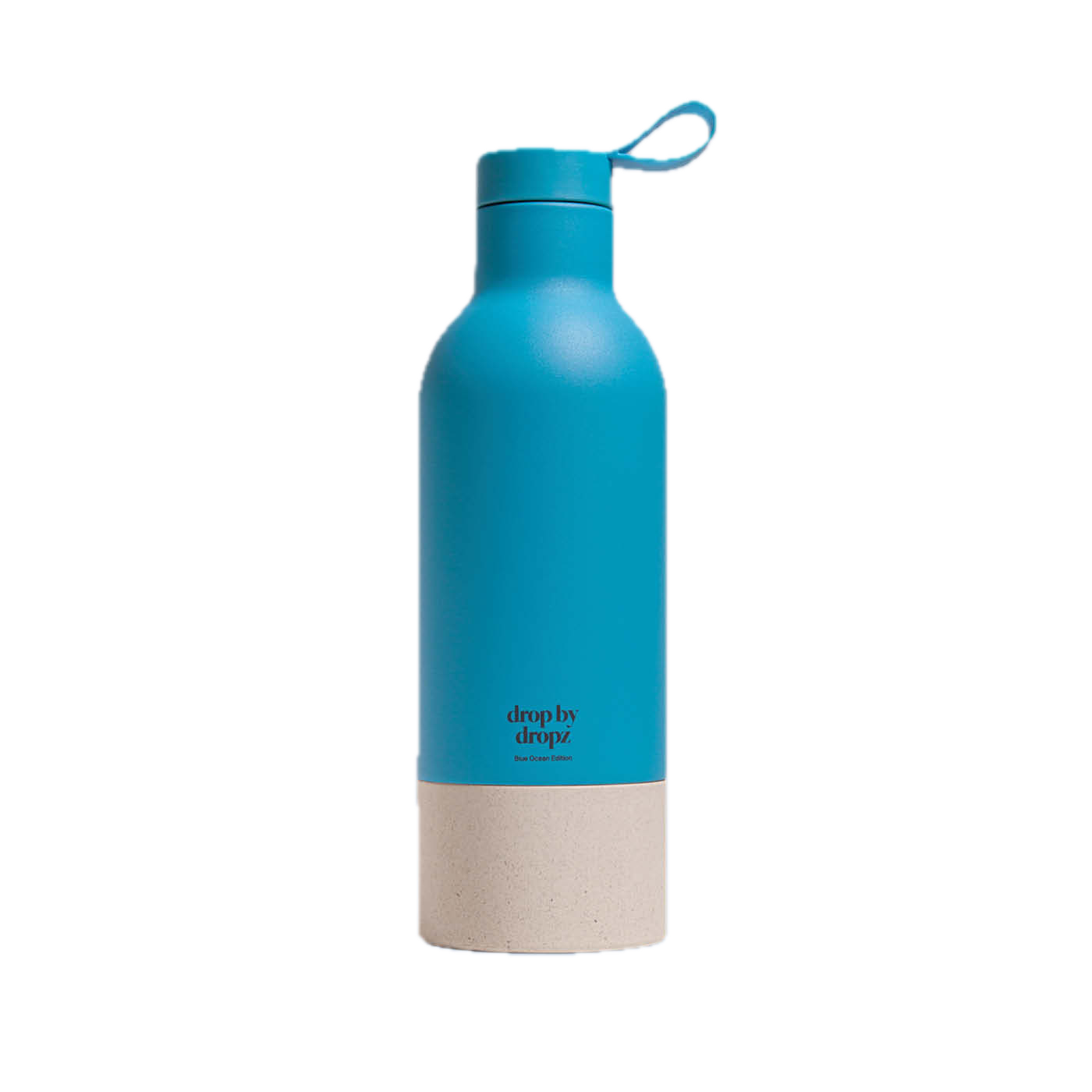 dropz bottle ocean blue edition - 0.5 L with storage compartment