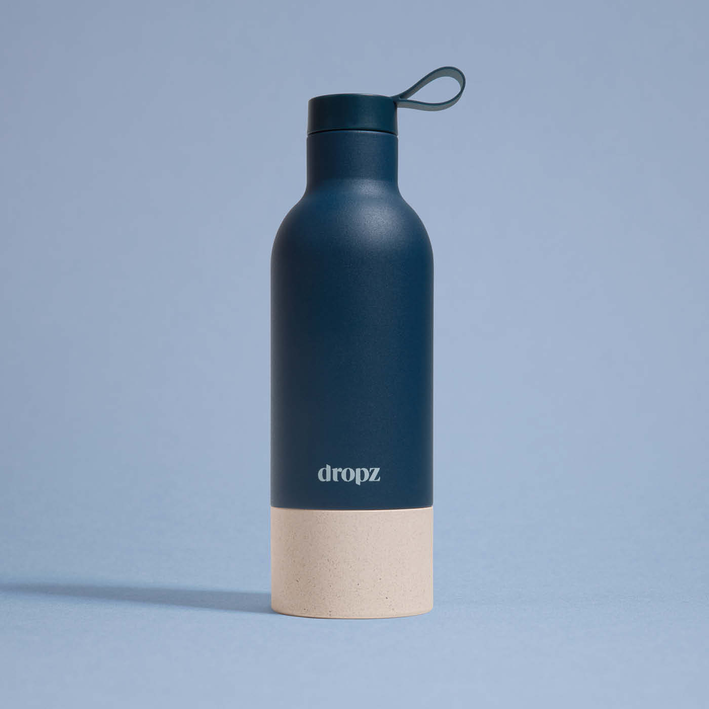 dropz bottle blue - 0.5 L with storage compartment